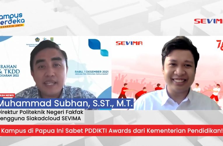 Wow!!! Politeknik Negeri Fakfak Sabet Penghargaan PDDIKTI Awards 2021
