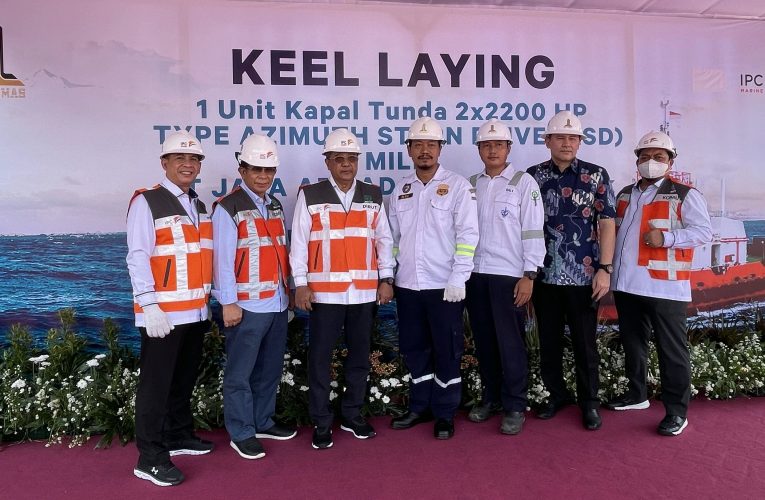 PT Jasa Armada Indonesia Tbk Menggelar Peletakan Lunas (Keel Laying) Kapal Tunda Baru
