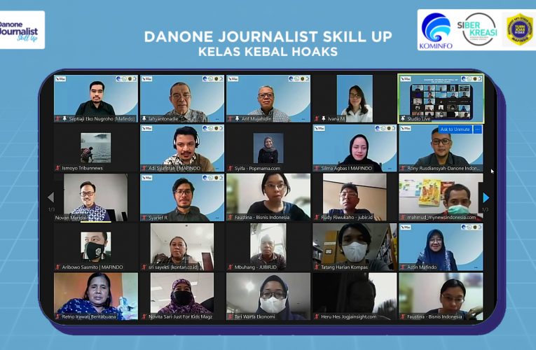 Danone Indonesia Bareng Kemkominfo, Dewan Pers, dan MAFINDO Gelar Kelas Kebal Hoaks untuk Jurnalis